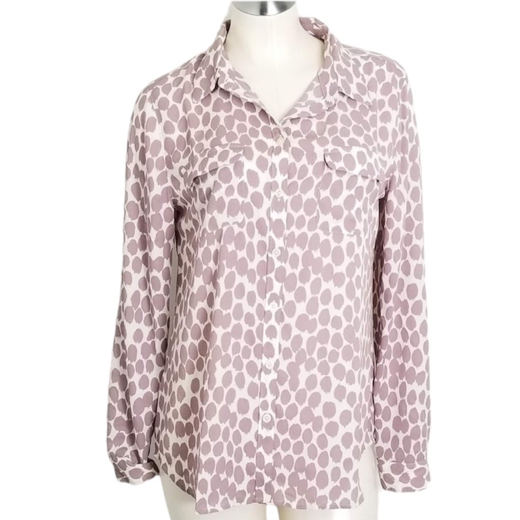 Loft Button Front Blouse Size Medium